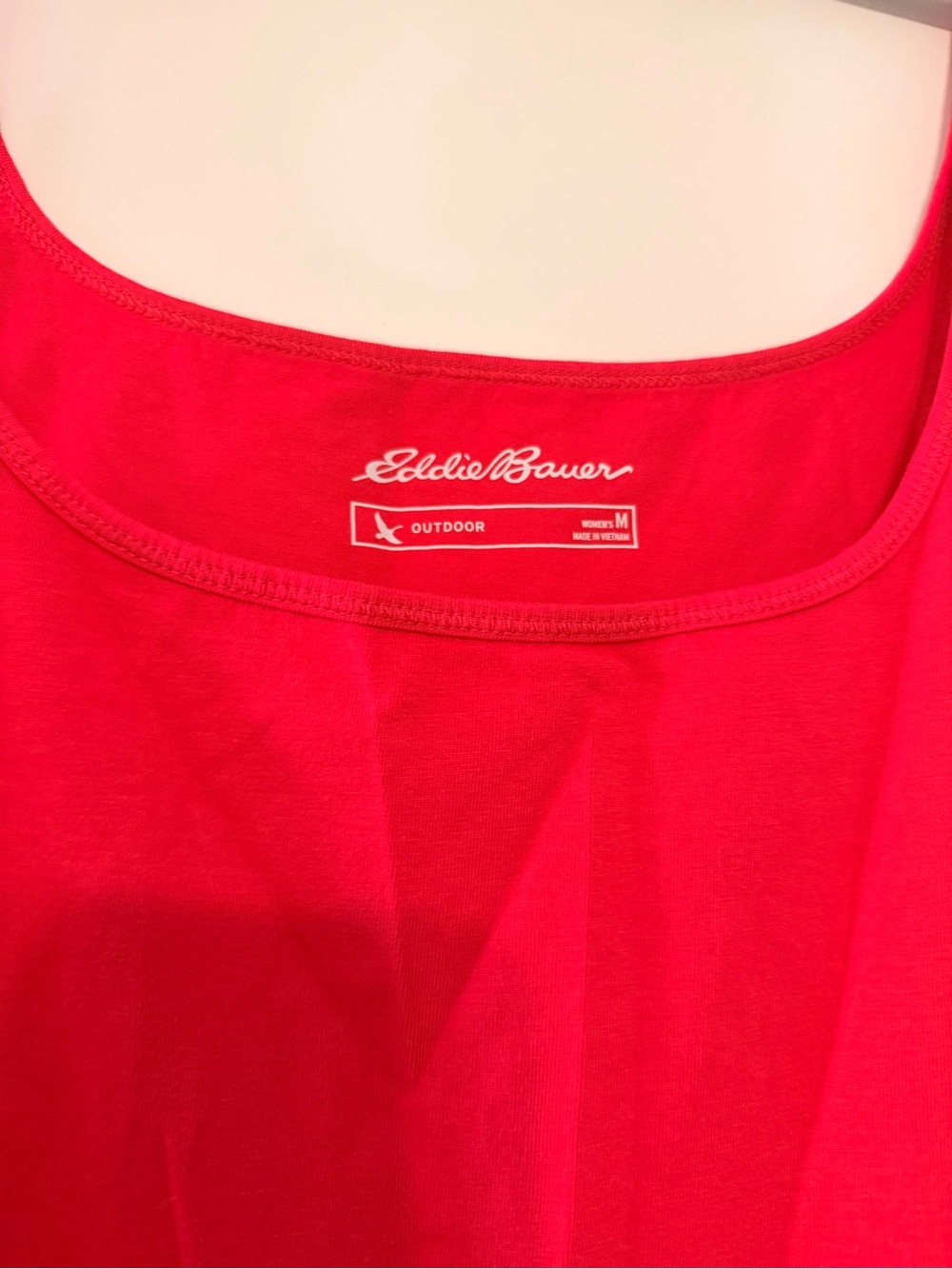 Eddie Bauer Bright Red Scoop Neck Tank Top - Picture 2 of 3
